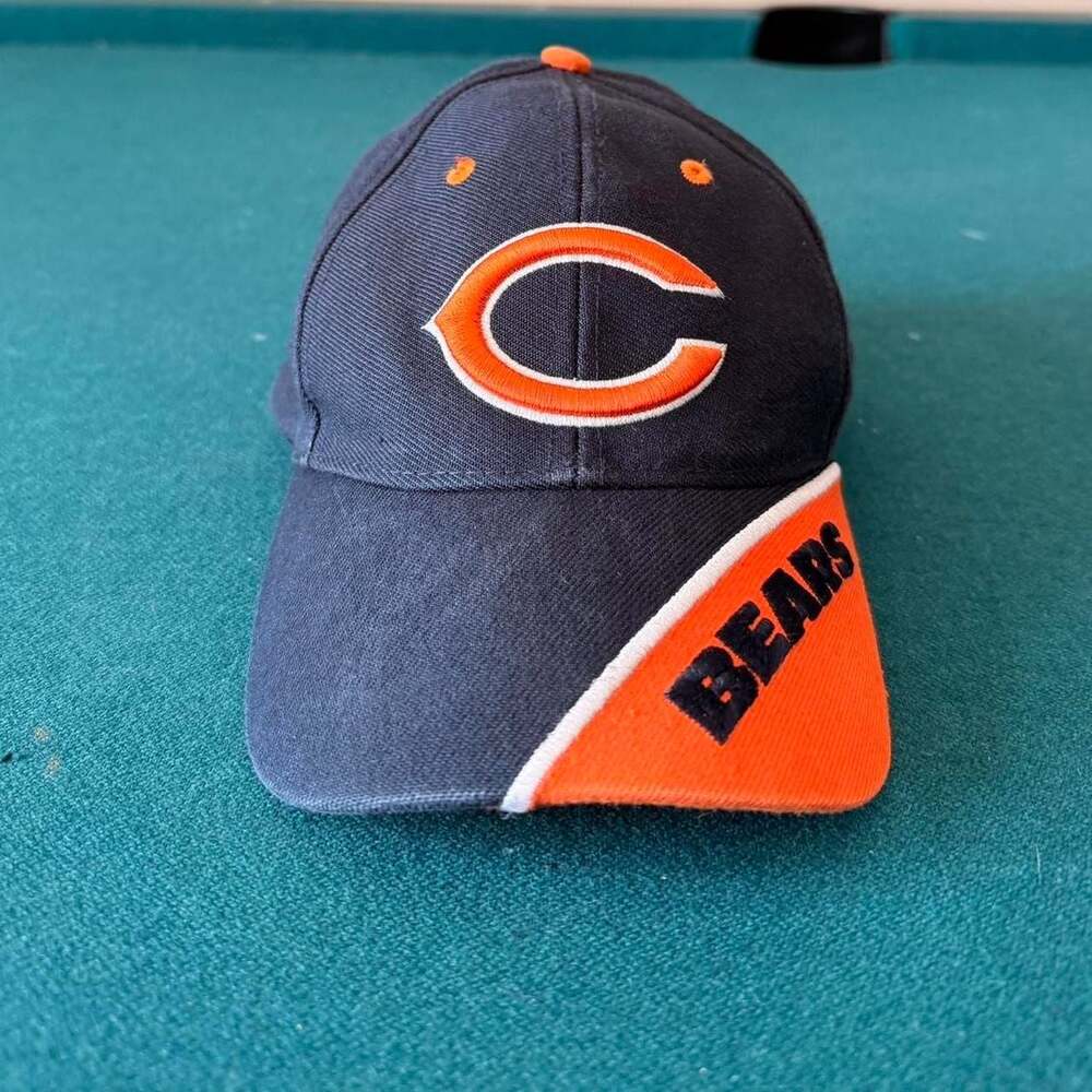 NFL Chicago Bears Adjustable Strapback Hat Navy Orange